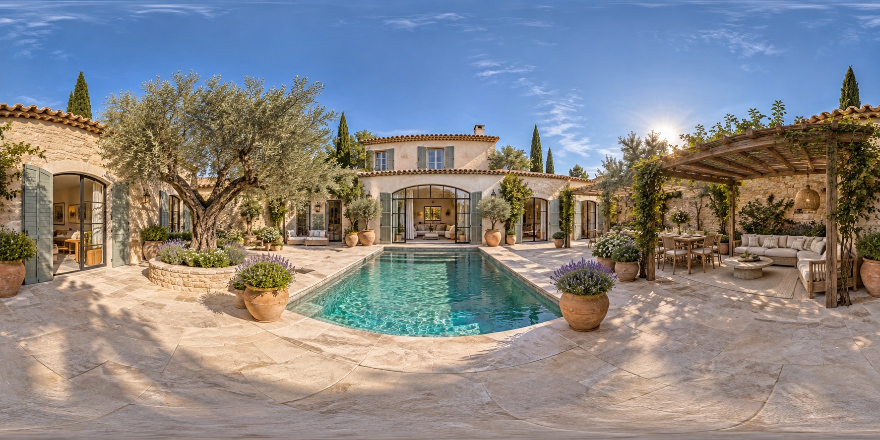 Patio de la villa